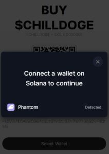 6. Select your wallet